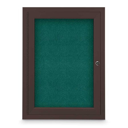 United Visual Products Sliding Door Indoor Enclosed Corkboard, 7 UV9028ACSH-WHITE-CLOUD